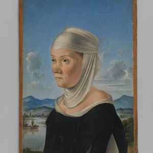 Portrait of a Woman, Possibly a Nun of San Secondo; (verso) Scene in Grisaille