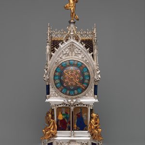 Table clock with calendar