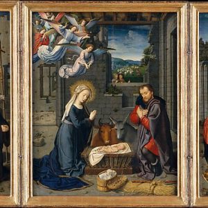 The Nativity with Donors and Saints Jerome and Leonard